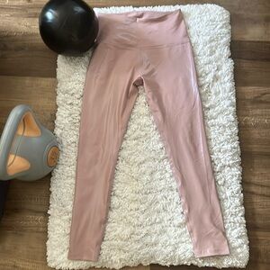 Beyond Yoga Leggings!  Hardly worn.  Shimmery Pink. Size Medium.